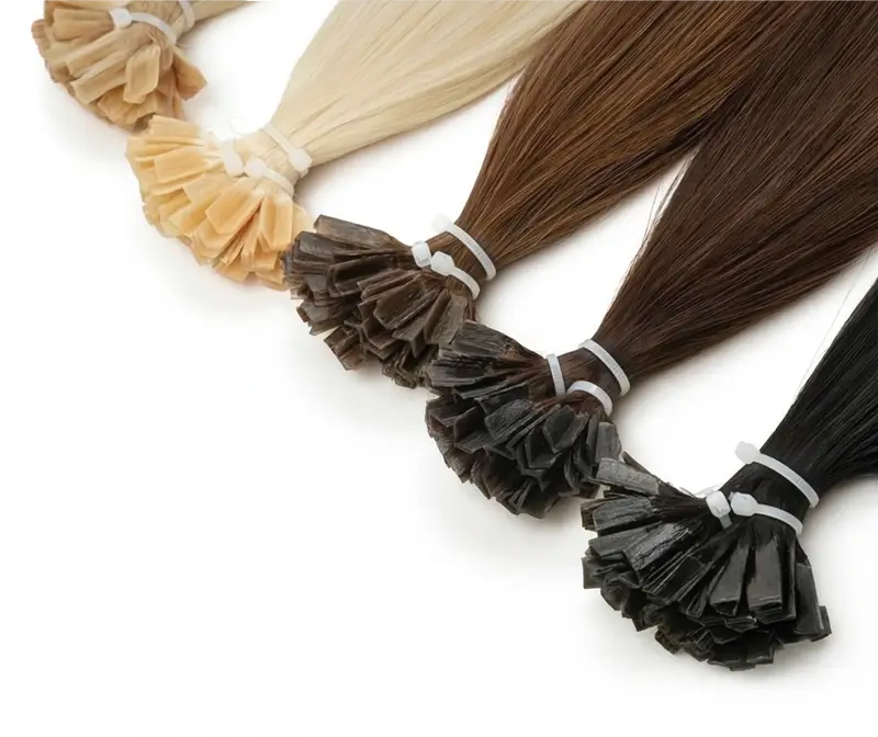 Mechones de extensiones de cabello